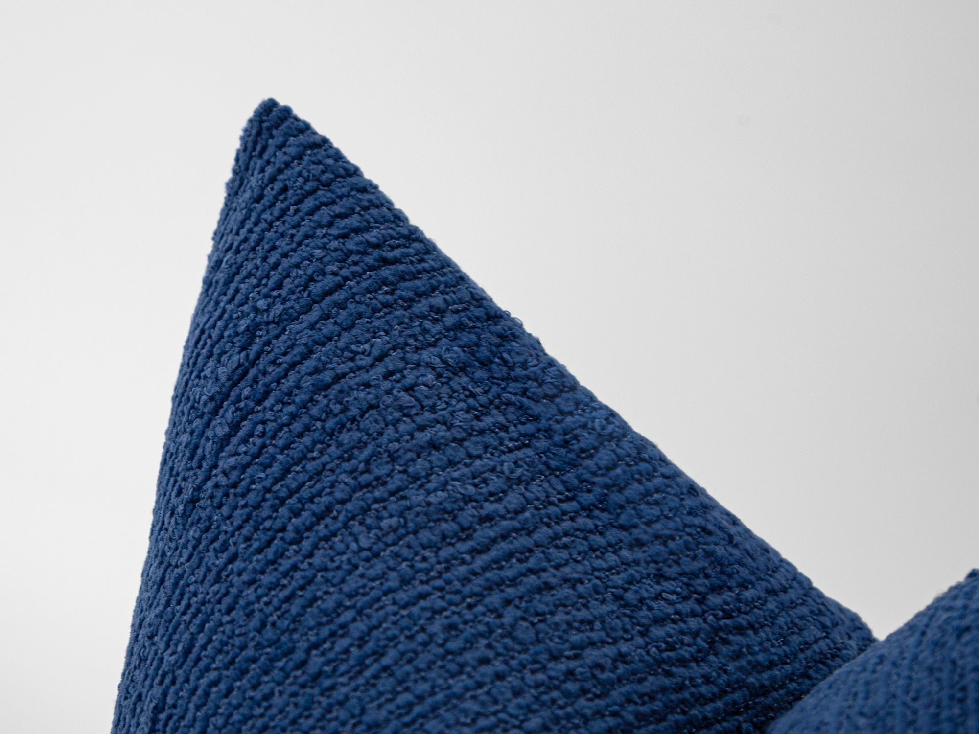 Blue Boho Textured Pillow Cover