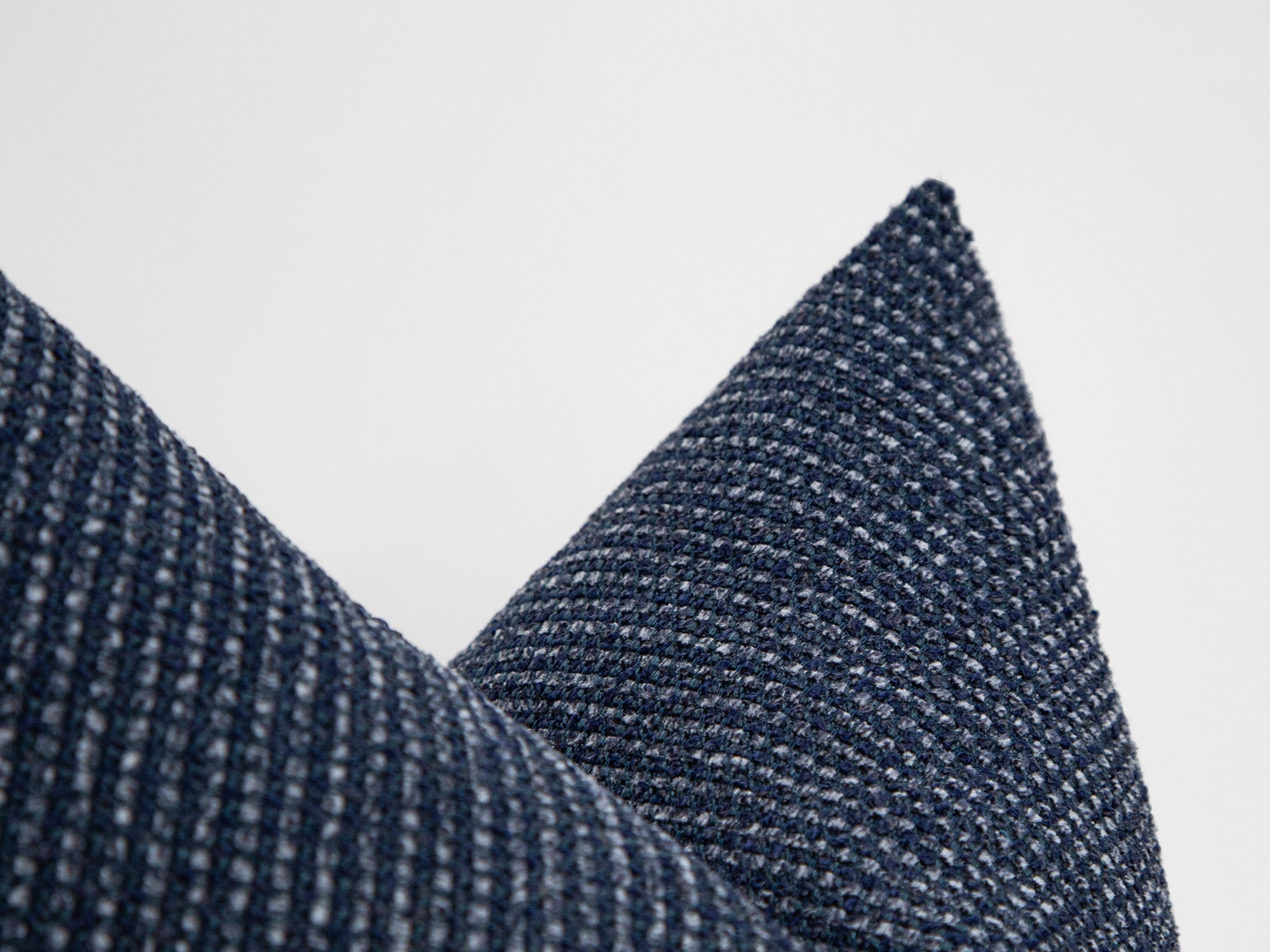 Navy Blue Textured Boho Pillow Cover