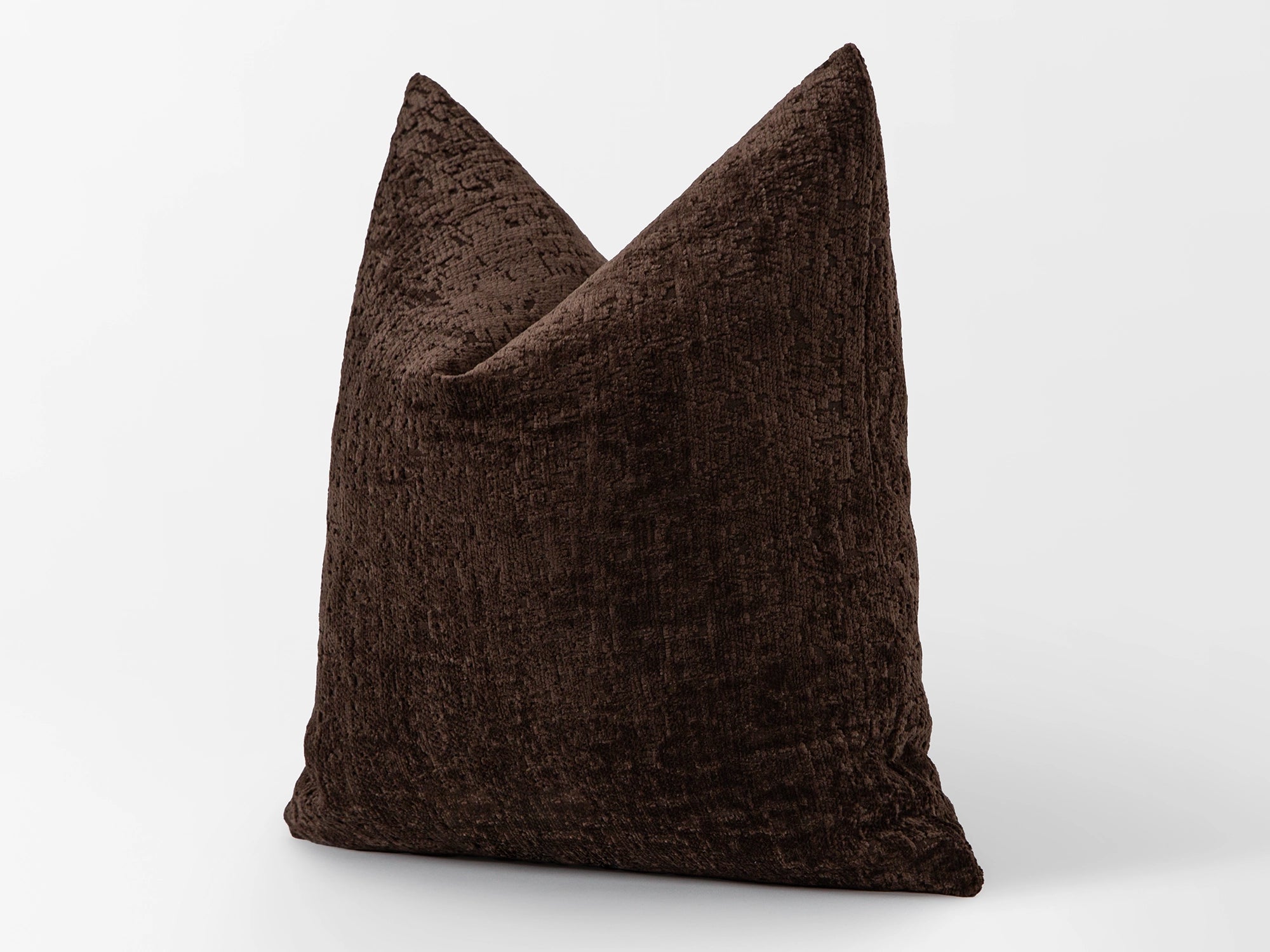 Dark Brown Throw Pillow Cover