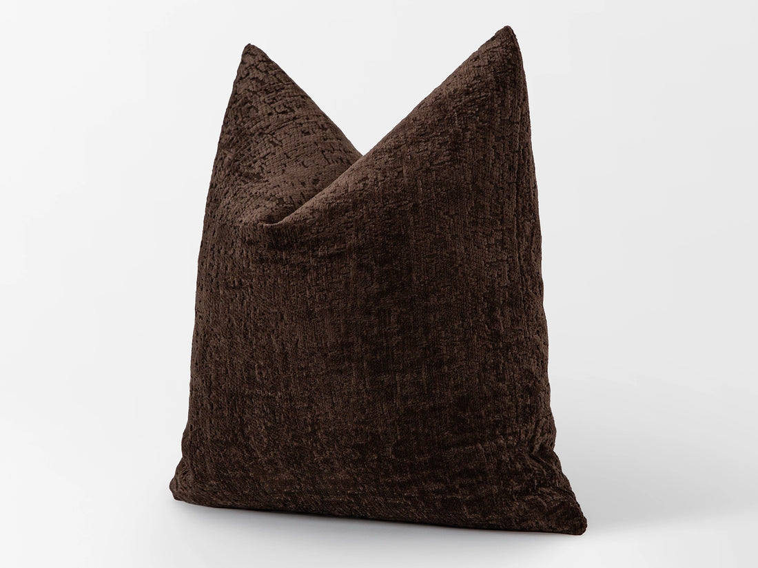 Dark Brown Throw Pillow Cover
