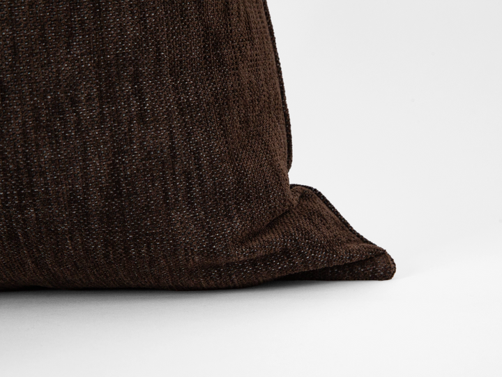 Dark Brown Throw Pillow Cover