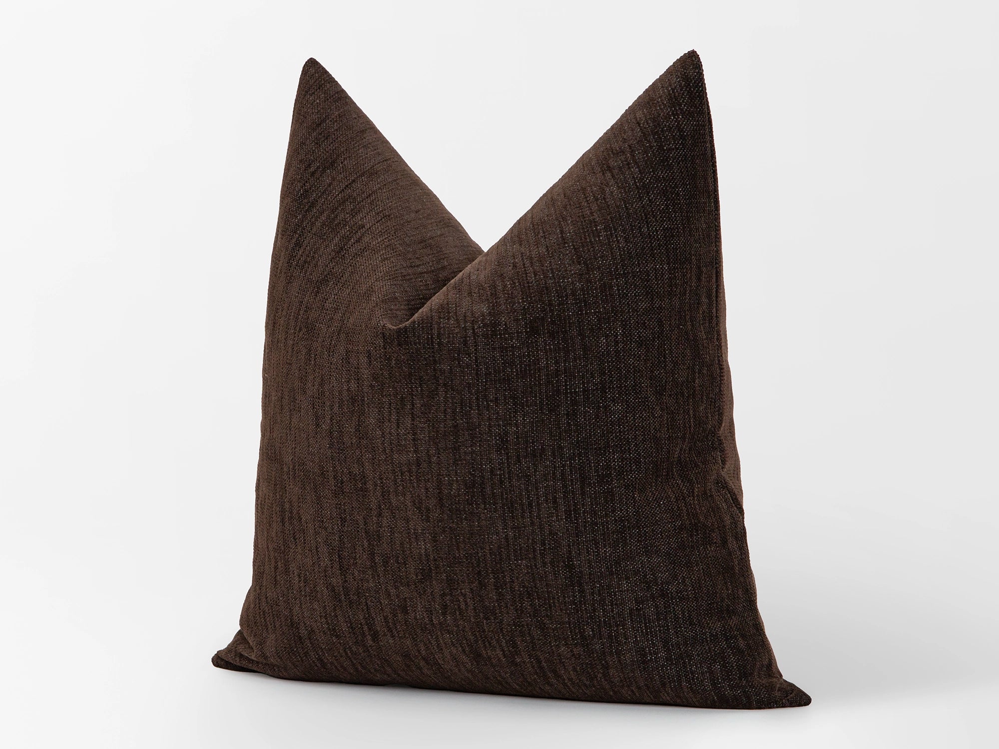 Dark Brown Throw Pillow Cover