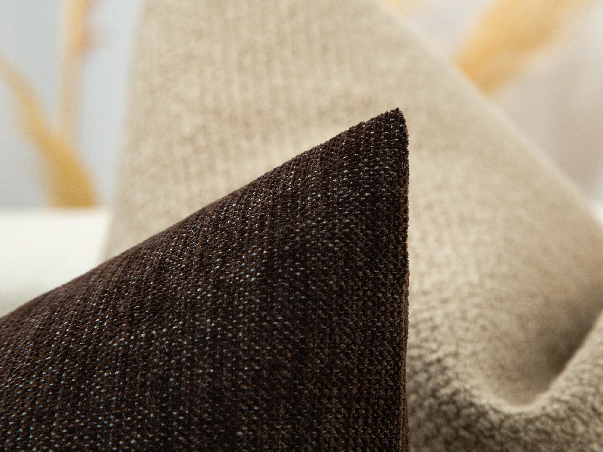Dark Brown Throw Pillow Cover