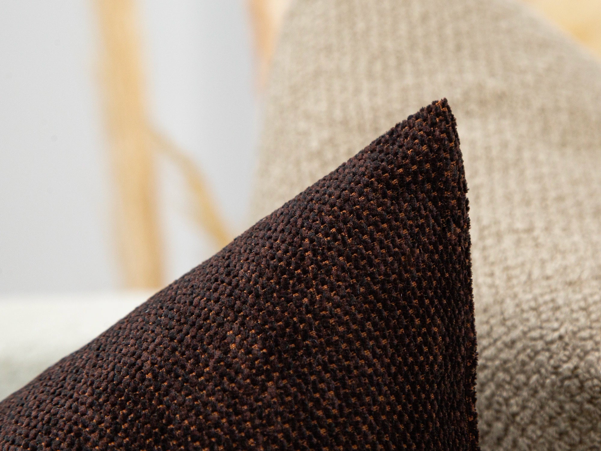 Dark Brown Pillow Cover