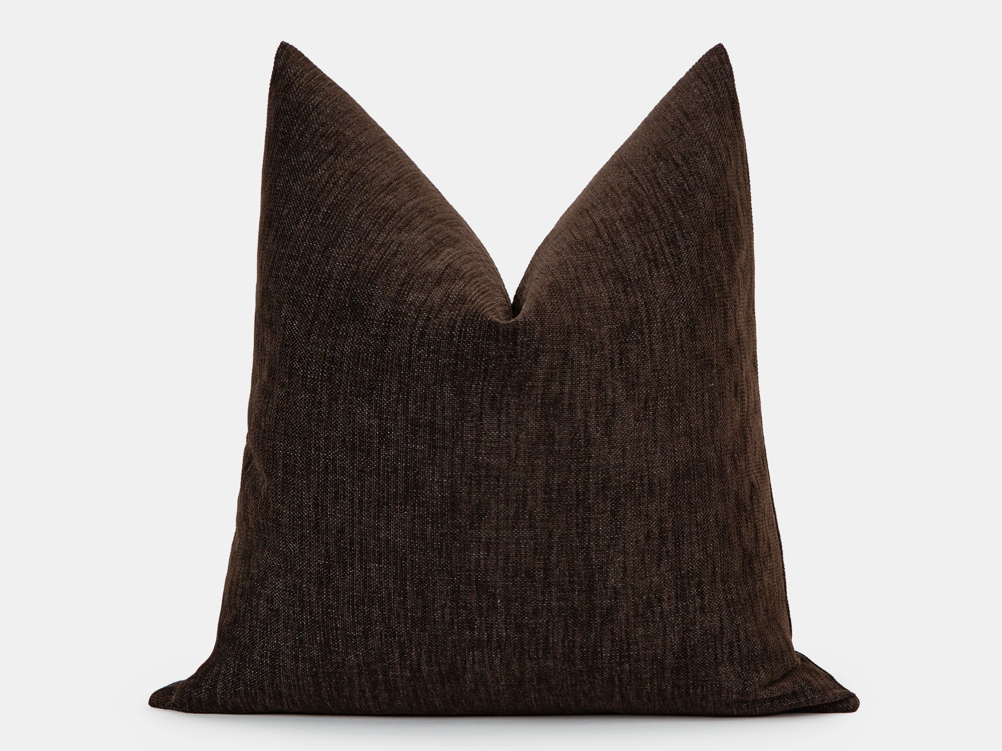 Dark Brown Throw Pillow Cover