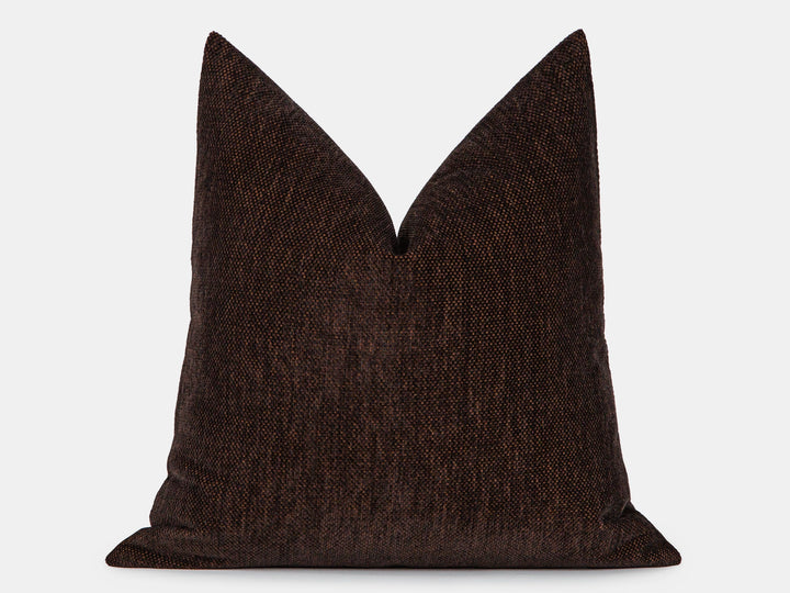 Dark Brown Pillow Cover