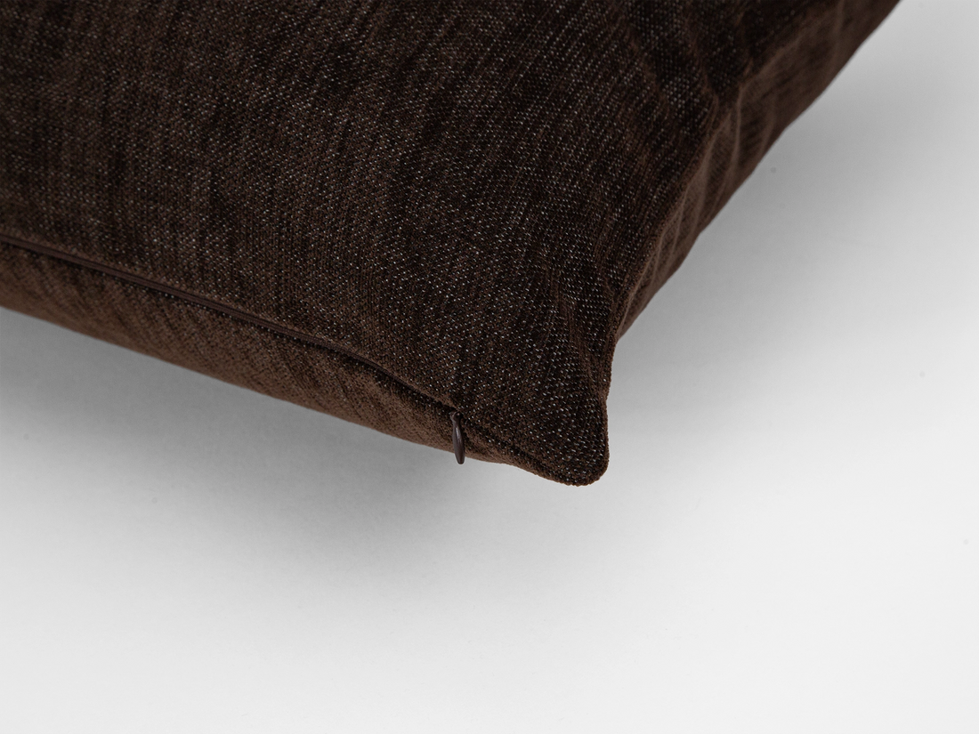 Dark Brown Throw Pillow Cover