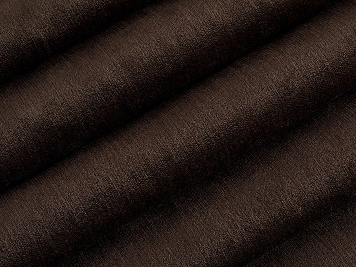 Dark Brown Silky Upholstery Fabric - Silkha