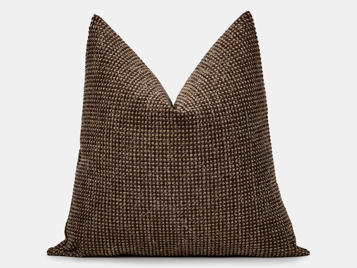 Dark Brown Spotted Pillow Cover