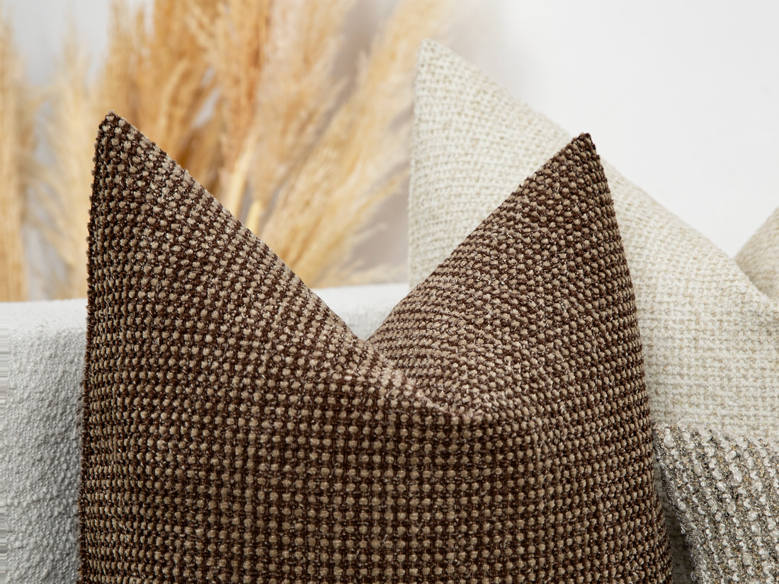 Dark Brown Spotted Pillow Cover