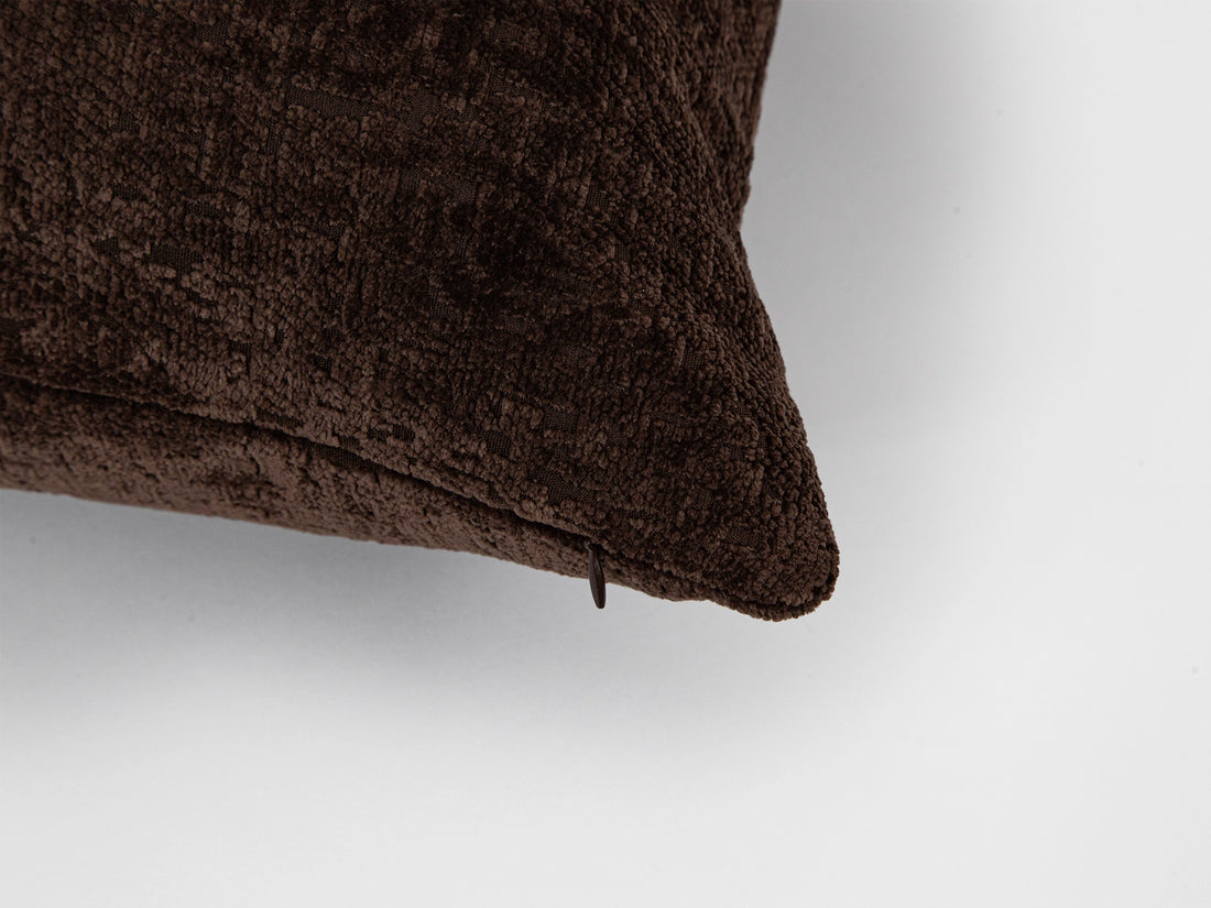 Dark Brown Throw Pillow Cover