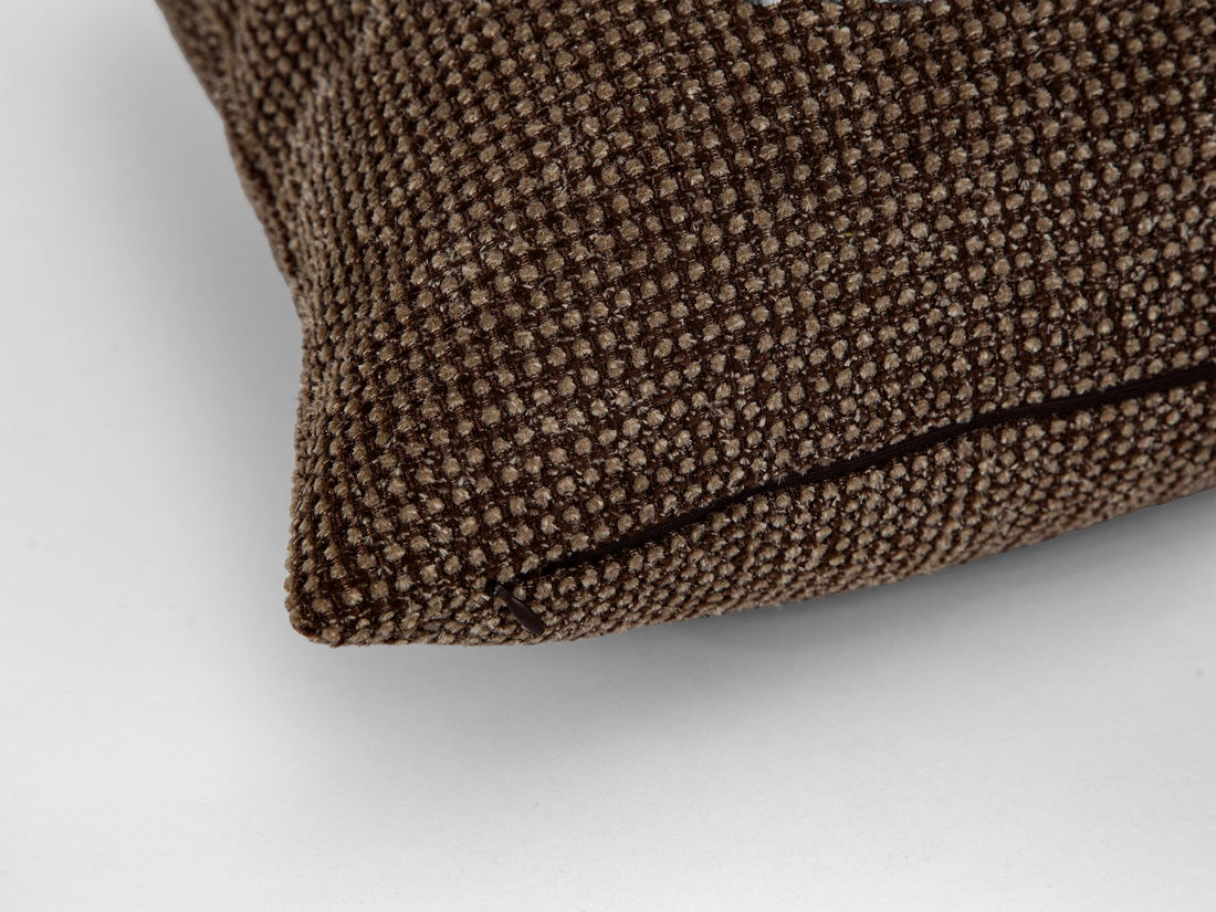 Dark Brown Spotted Pillow Cover