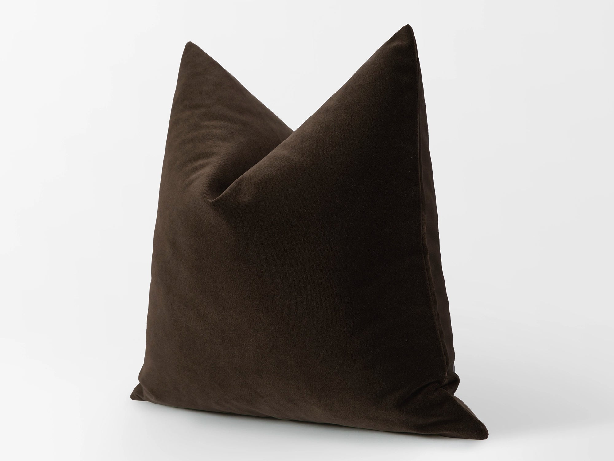 Dark Brown Velvet Pillow Cover