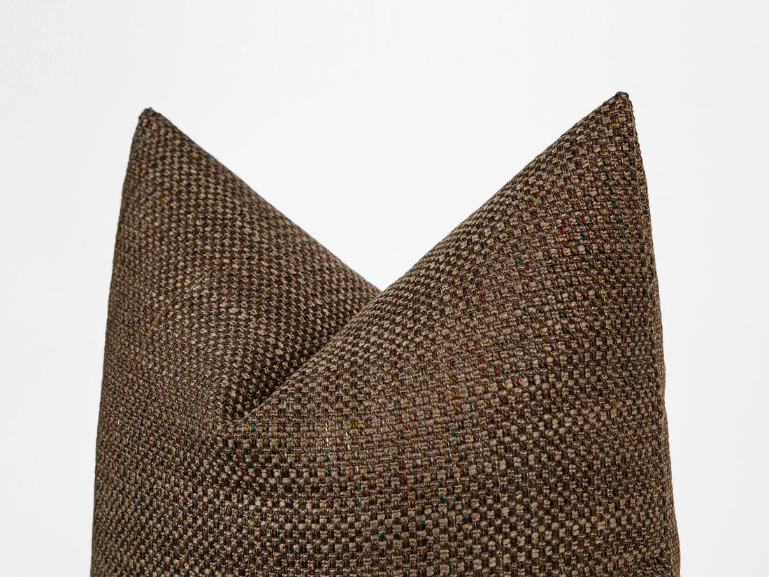 Dark Brown Throw Pillow Cover
