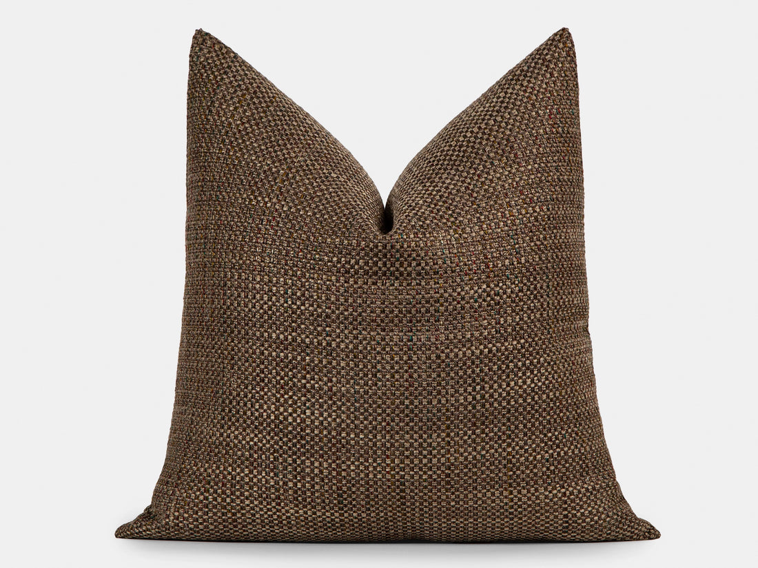 Dark Brown Throw Pillow Cover