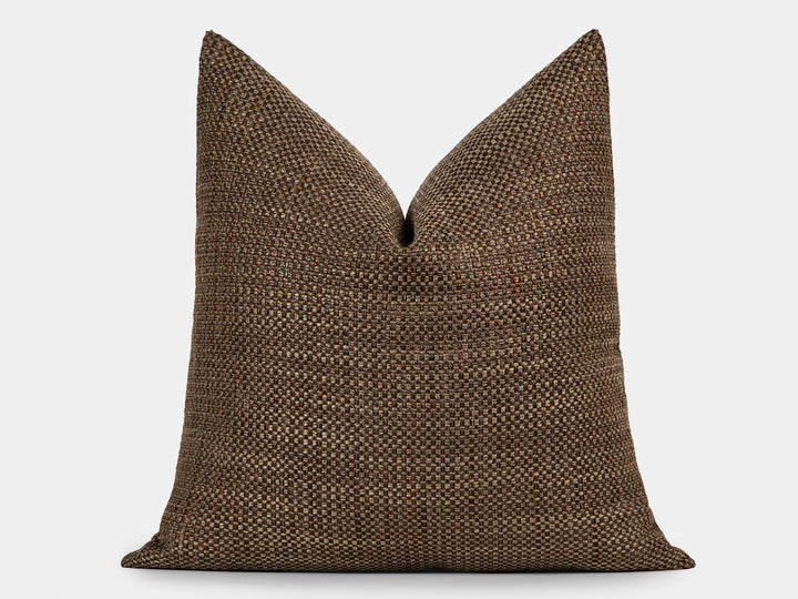Dark Brown Throw Pillow Cover