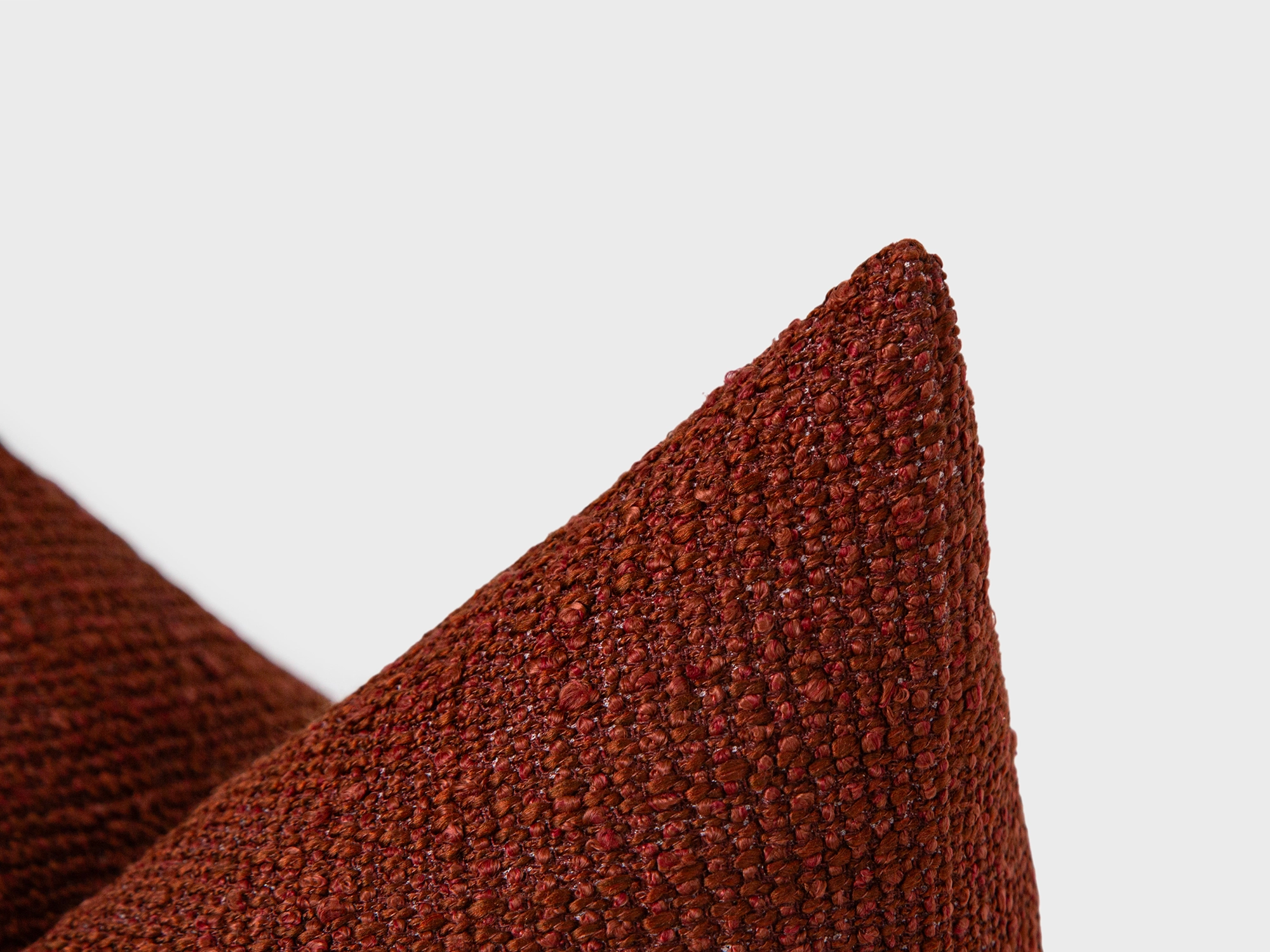 Dark Copper Boucle Pillow Cover