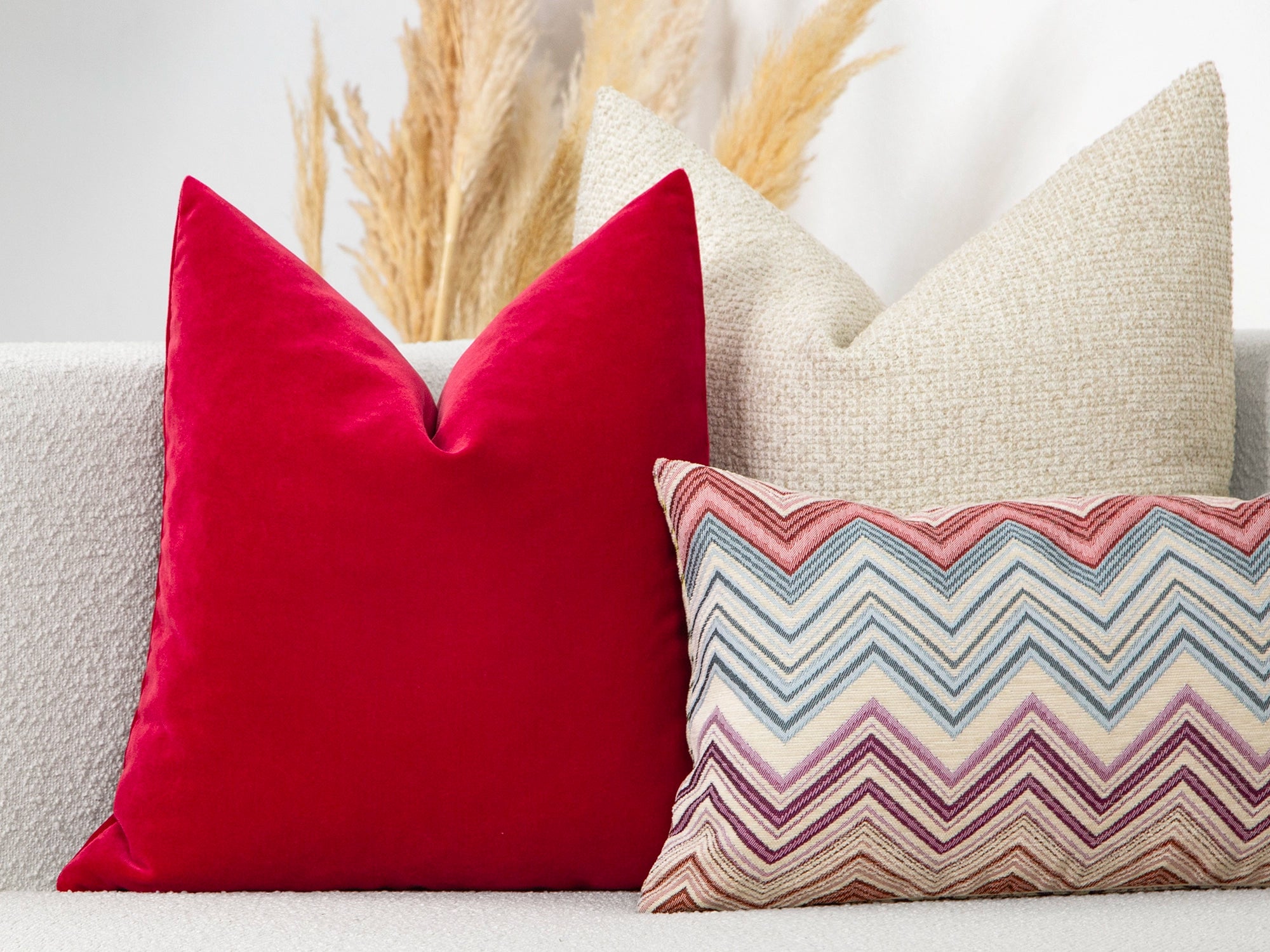 Dark Fuchsia Velvet Pillow Cover