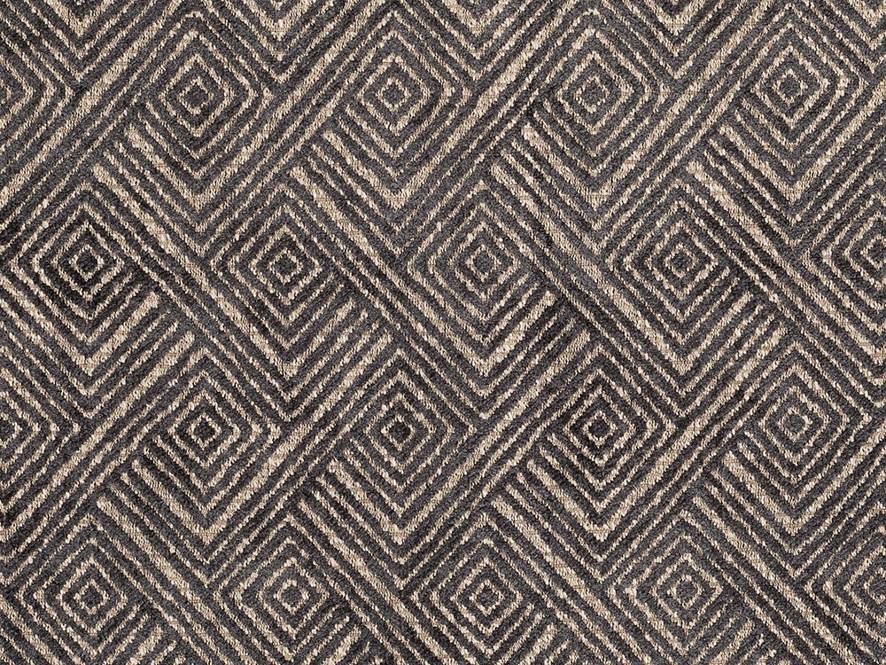 Dark Gray Geometric Upholstery Fabric – Nexus Diamond