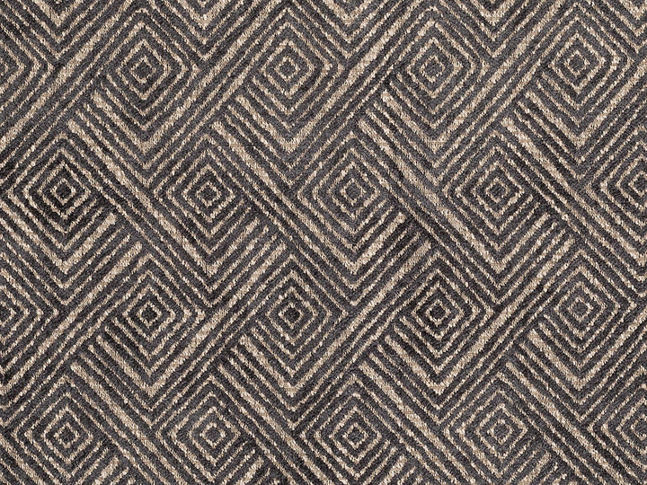 Dark Gray Geometric Upholstery Fabric – Nexus Diamond