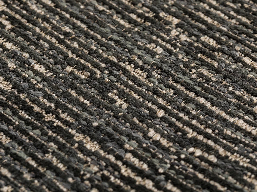 Dark Gray Striped Upholstery Fabric - Nexus Terra Lines