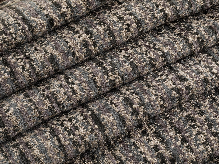 Dark Gray Textured Upholstery Fabric - Nexus Pulse