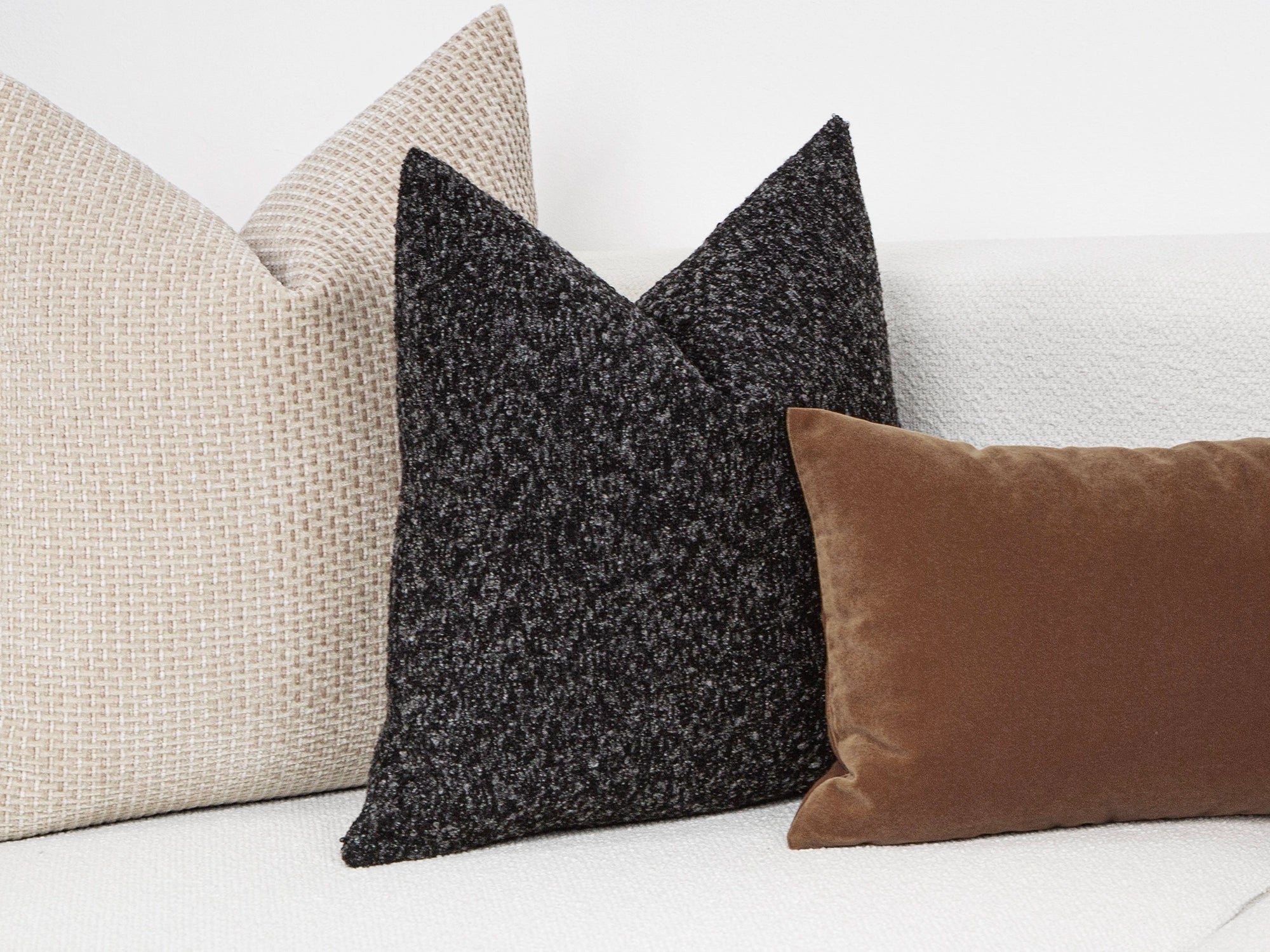 Dark Gray Alpaca Pillow Cover
