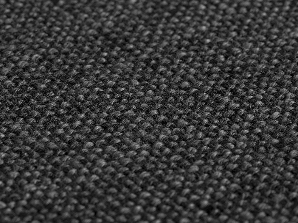 Dark Gray Linen Look Upholstery Fabric - Cunda