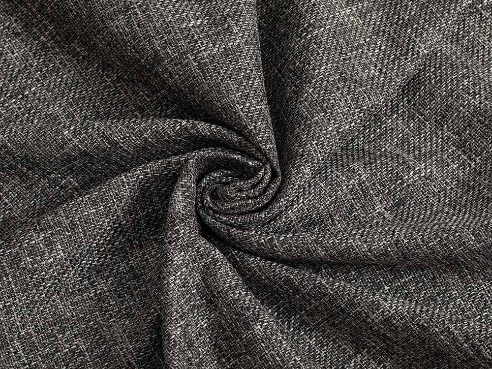 Dark Gray Woven Upholstery Fabric - Harvest