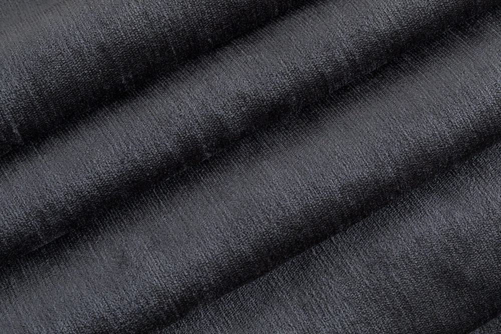 Dark Gray Silky Upholstery Fabric - Silkha