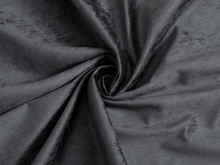 Dark Gray Silky Upholstery Fabric - Silkha