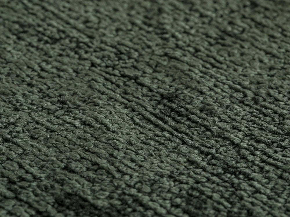 Dark Green Chenille Upholstery Fabric - Eloria