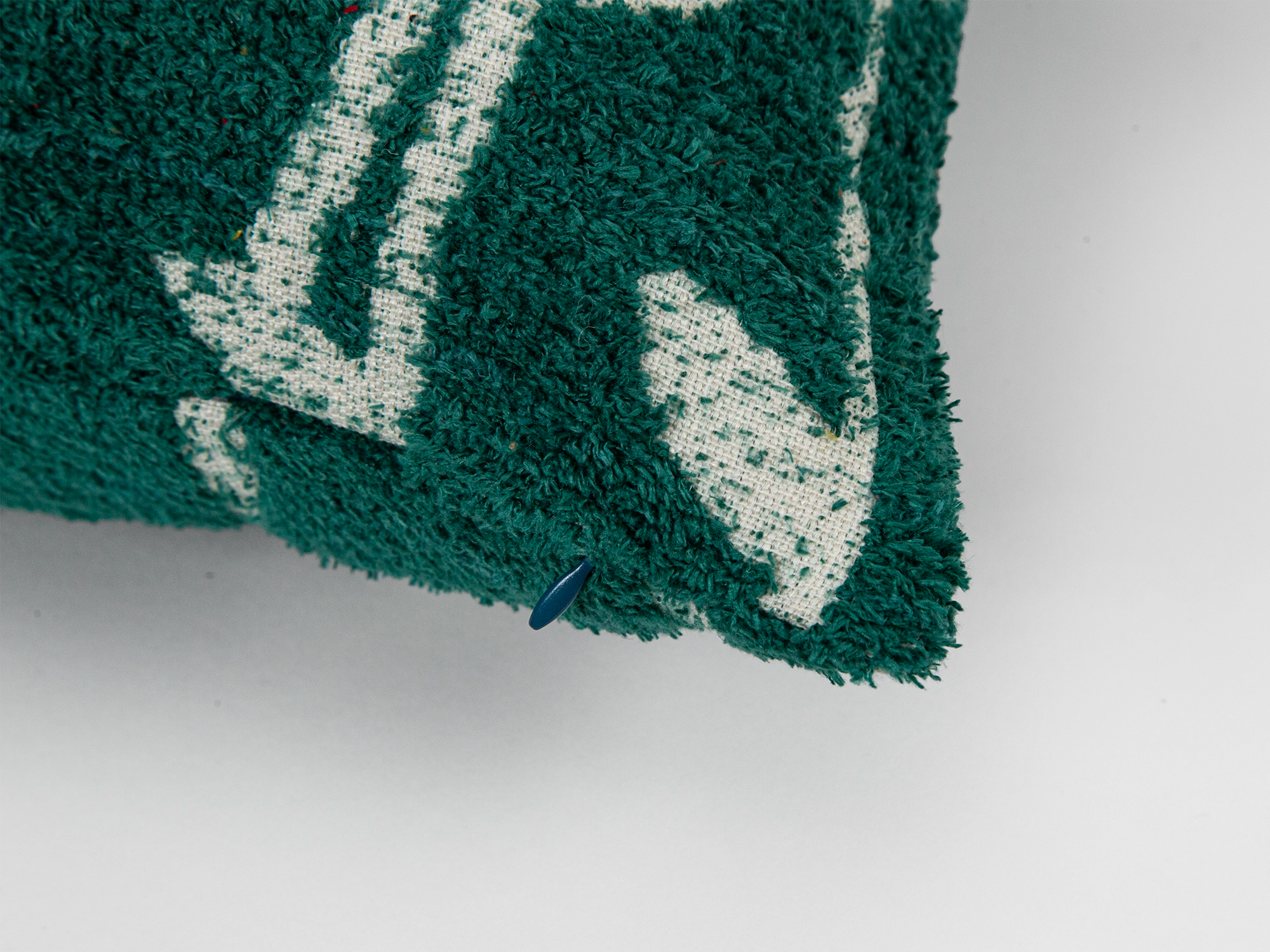 Dark Green Botanical Texture Pillow Cover