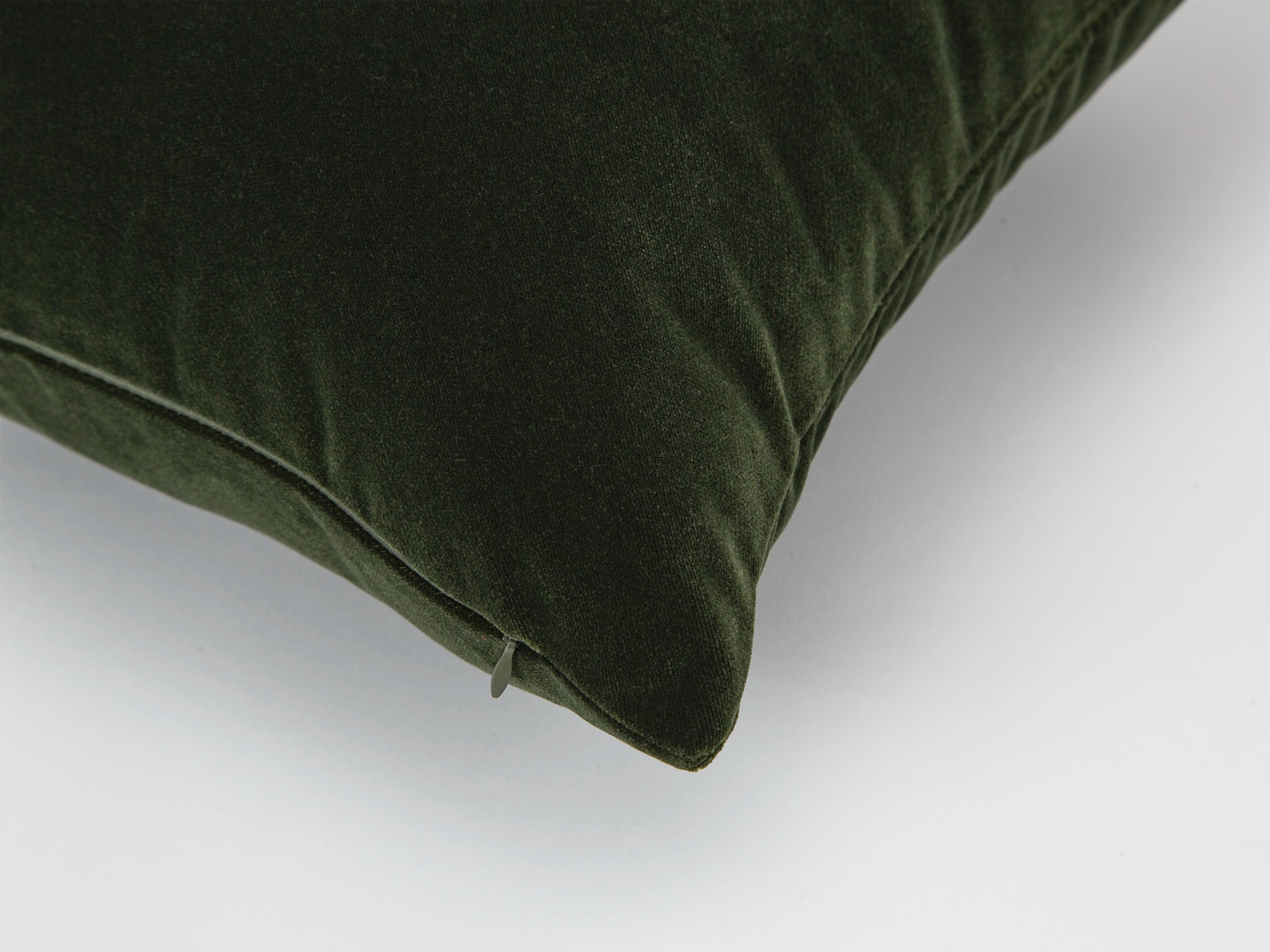Dark Moss Green Velvet Pillow Cover