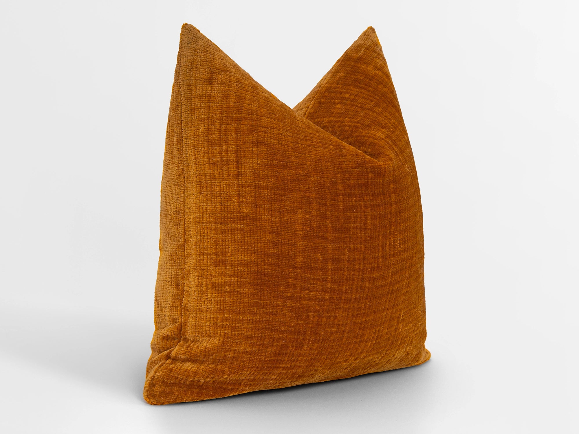 Burnt Orange Textured Pillow Cover