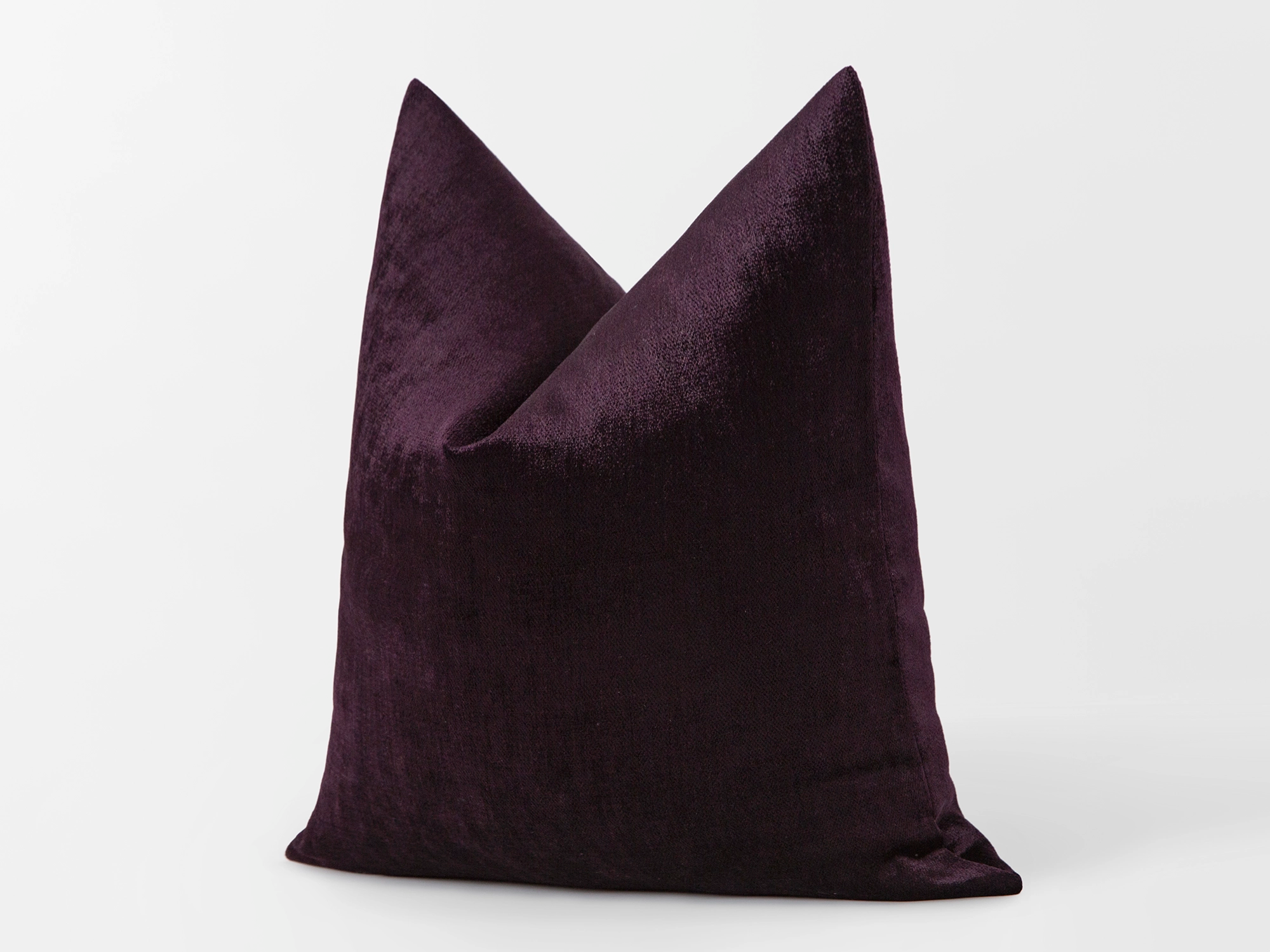 Dark Purple Woven Pillow Cover - Lustre