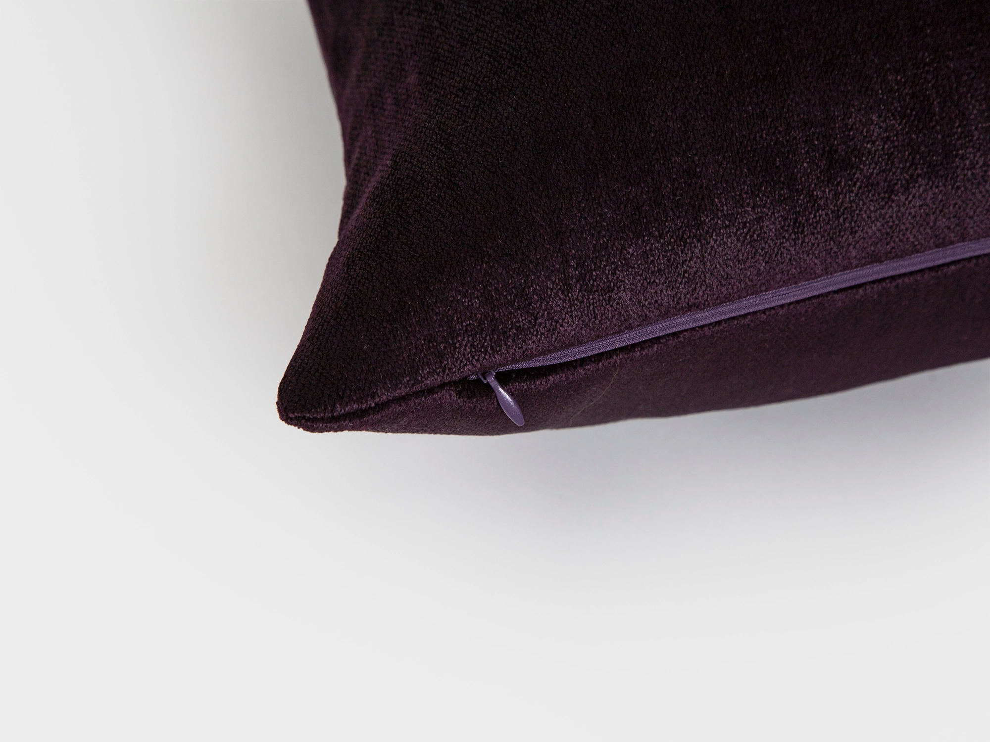Dark Purple Woven Pillow Cover - Lustre