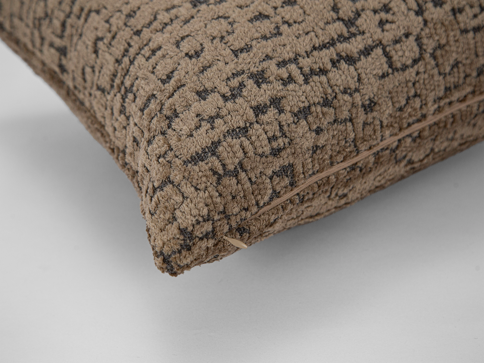 Brown Textured Soft Cozy Pillow Cover