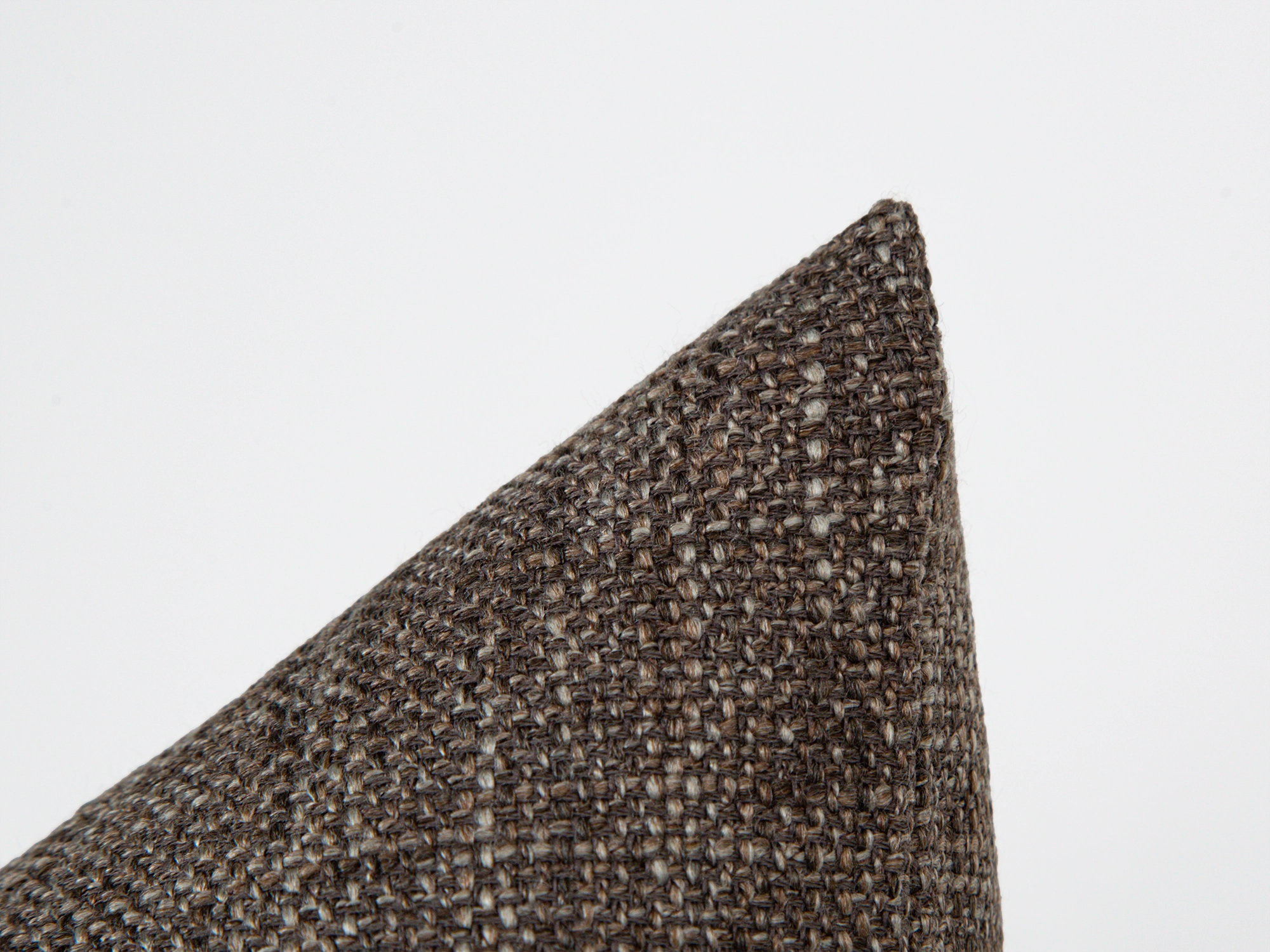 Dark Taupe Brown Woven Pillow Cover