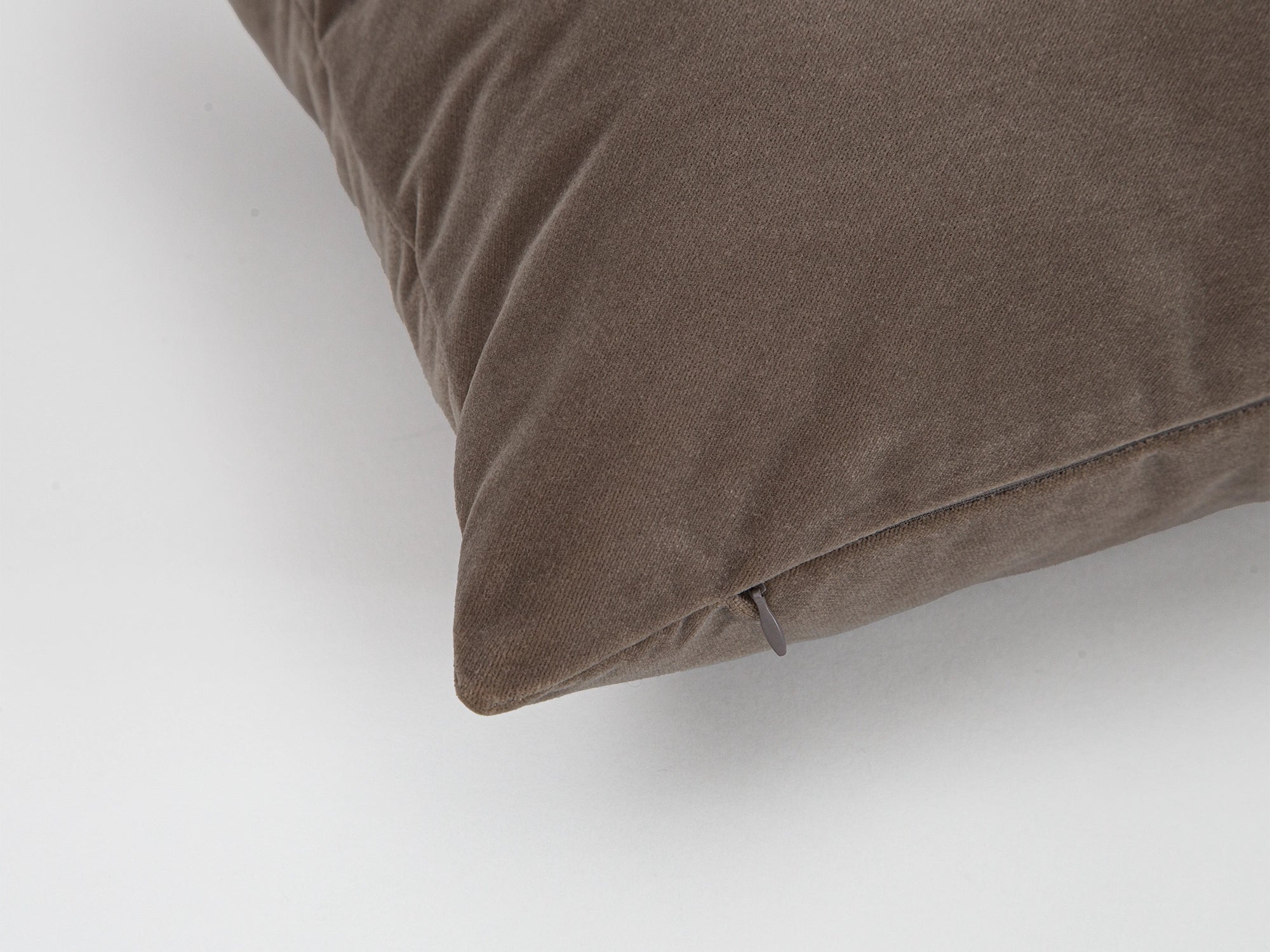 Dark Taupe Velvet Pillow Cover