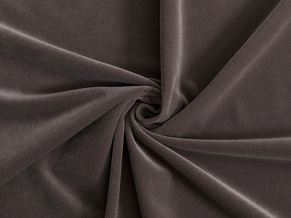 Dark Taupe Velvet Upholstery Fabric - Classic Velvet