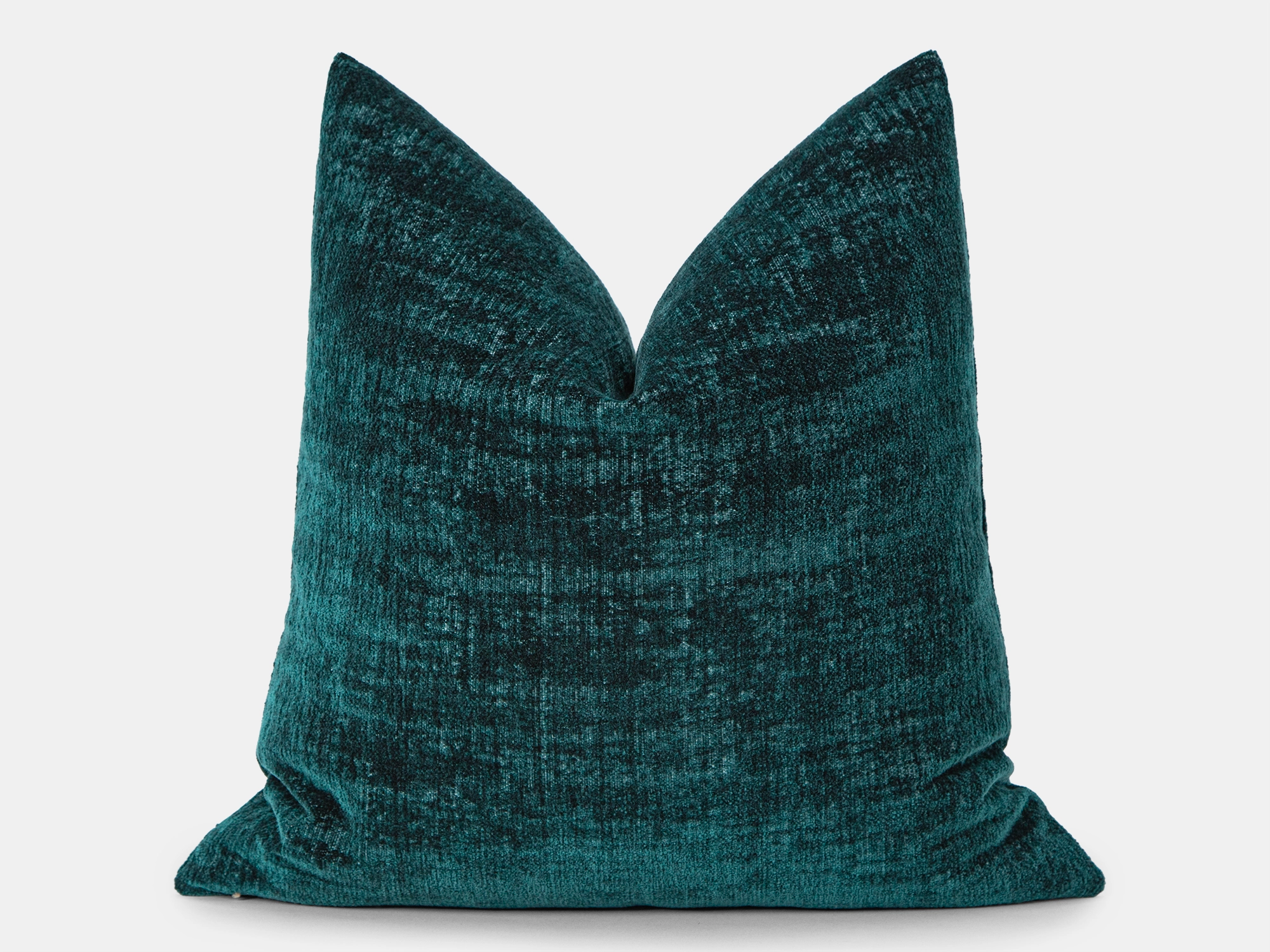 Dark Teal Textured Soft Pillow Cover