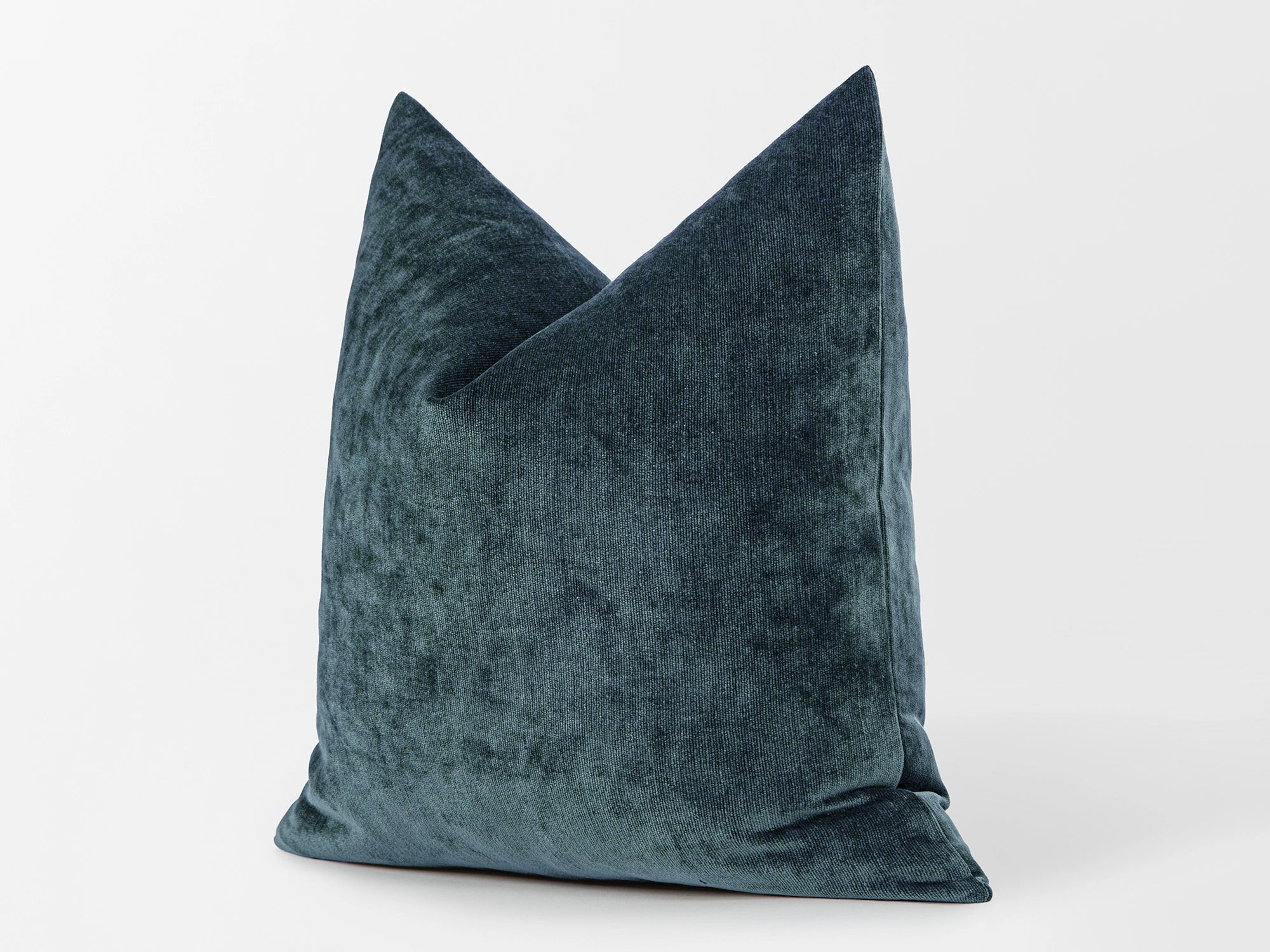Dark Teal Woven Pillow Cover - Lustre