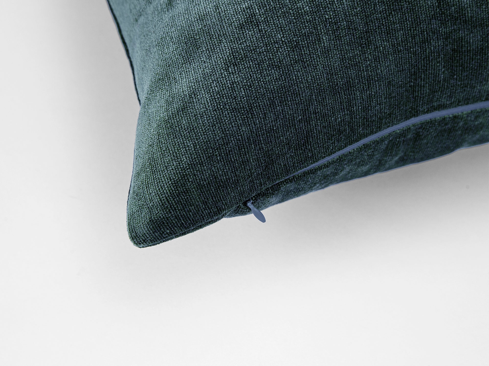 Dark Teal Woven Pillow Cover - Lustre