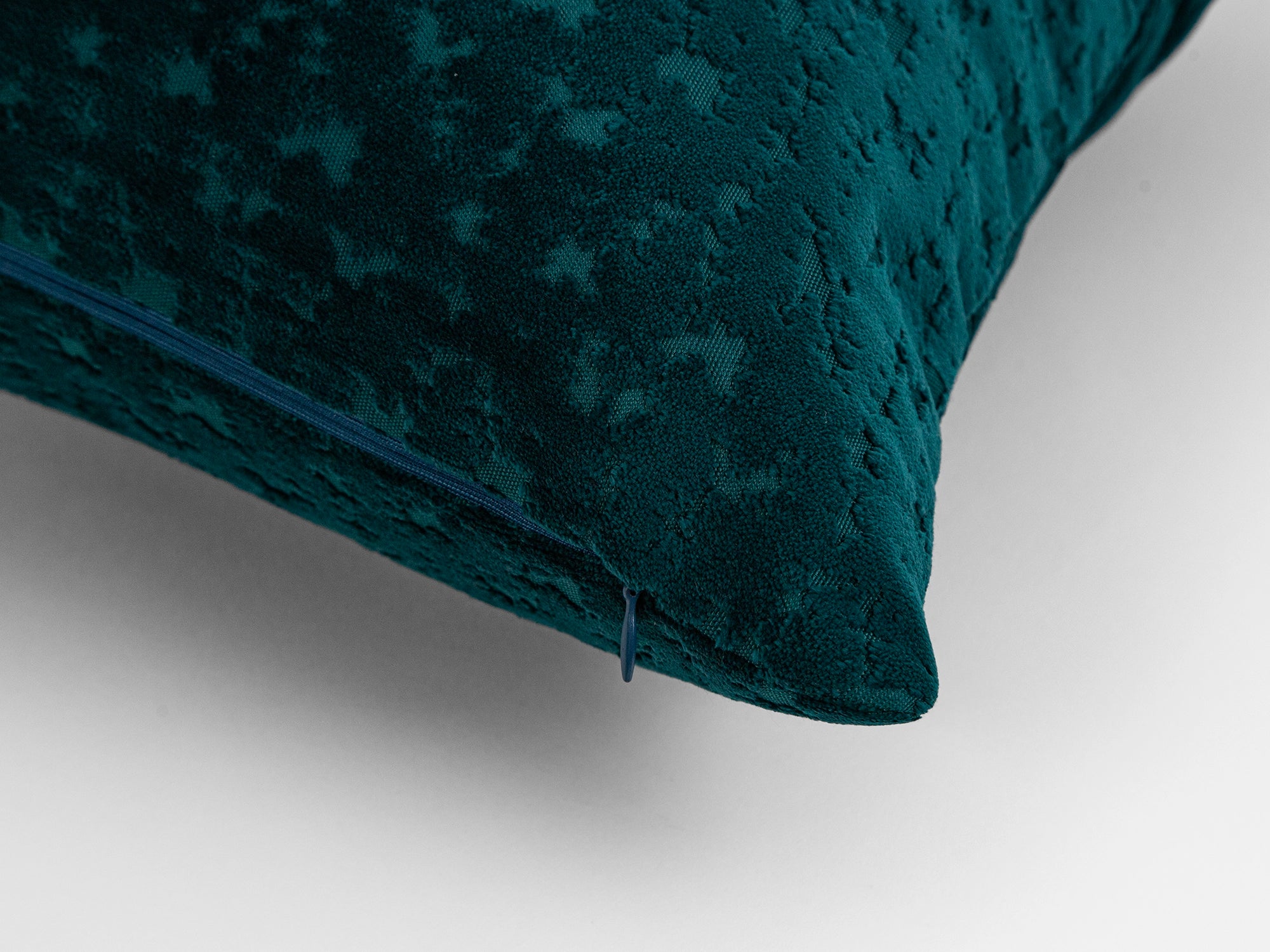 Dark Teal Cut Velvet Pillow Cover