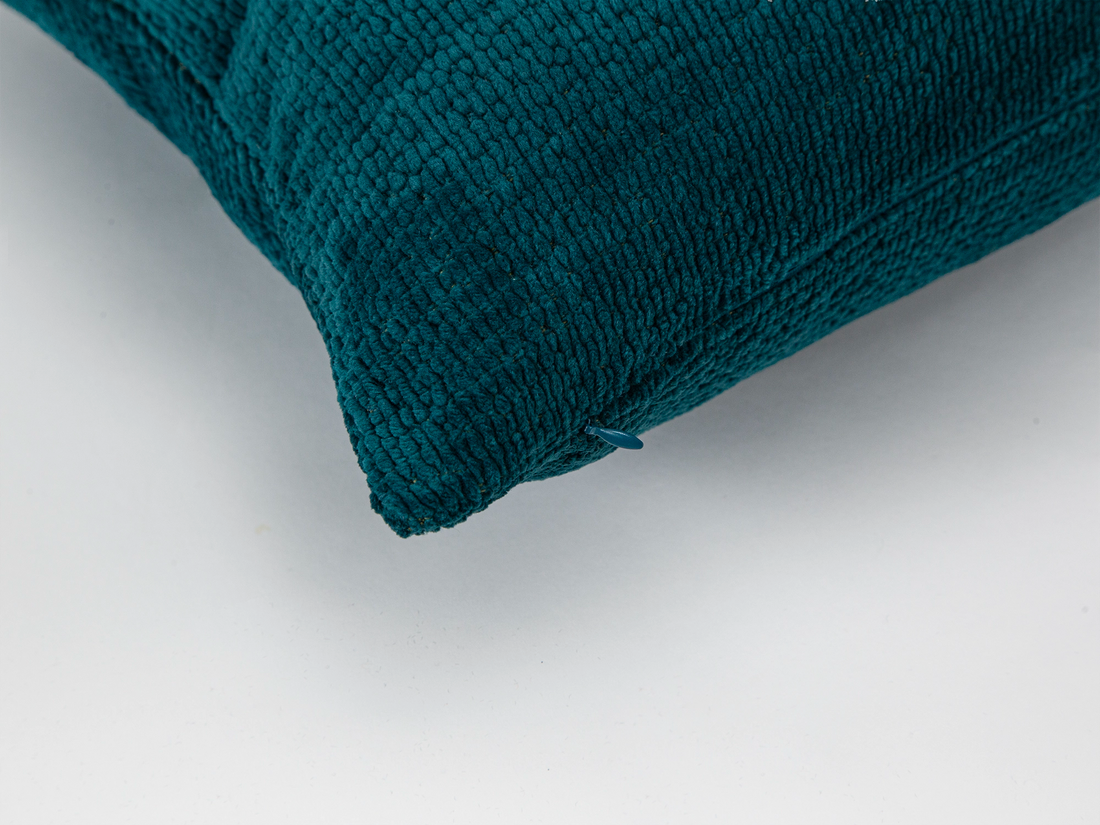 Dark Teal Cozy Pillow Cover