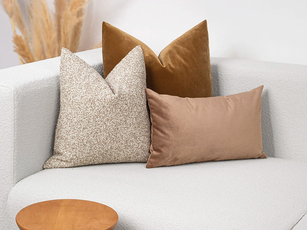 Earthy Boucle Pillow Cover