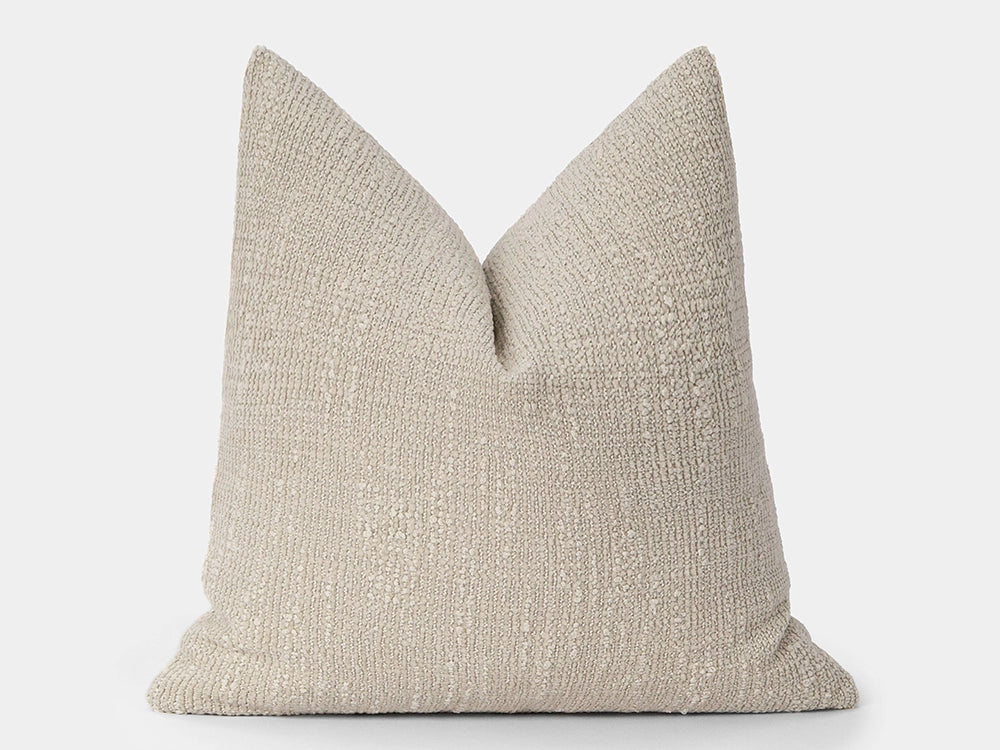 Beige Bohemian Textured Pillow Cover