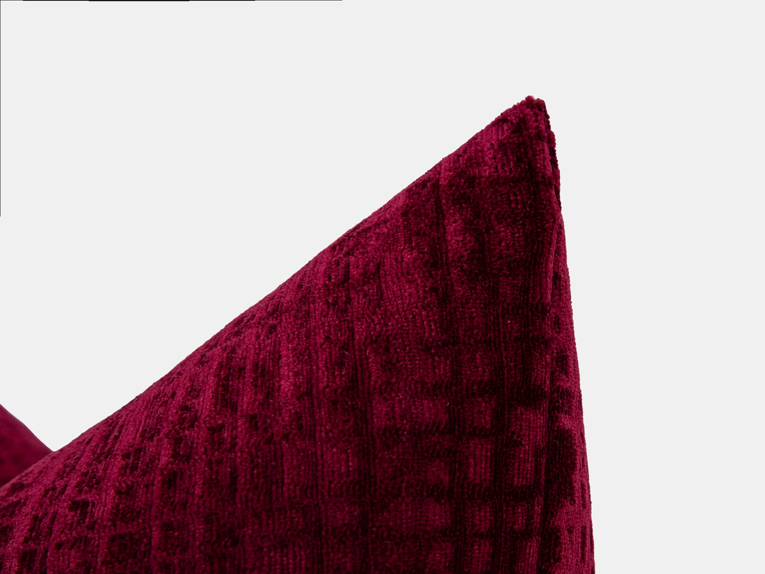 Burgundy Luxury Velvet Pillow Cover