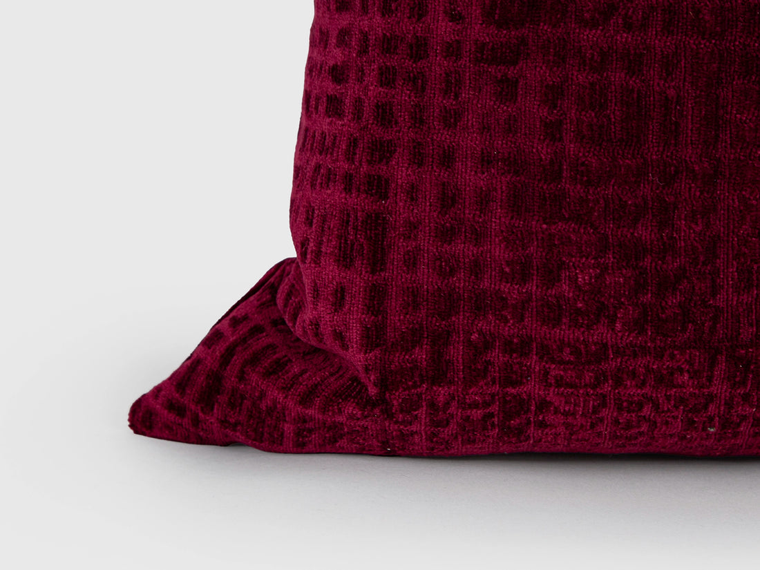 Burgundy Luxury Velvet Pillow Cover